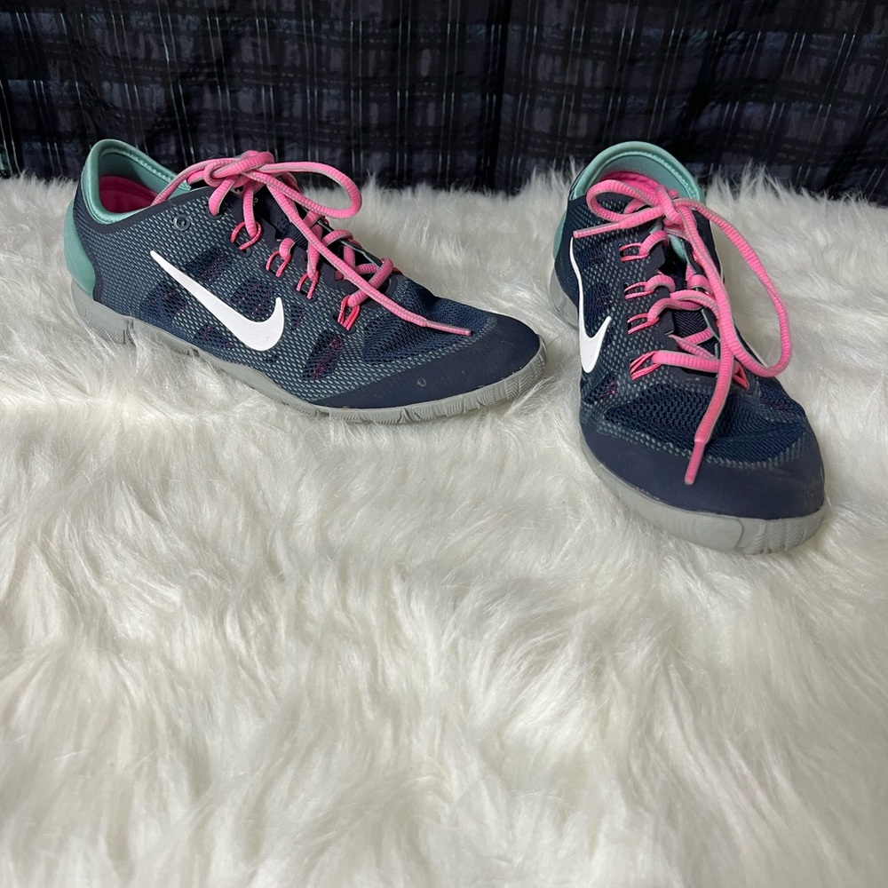 NIKE Women's Free Bionic Running Shoes Training 599269-403 Blue Teal Size 8